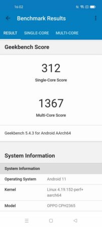 Review OPPO A95 42 Geekbench OPPO A95