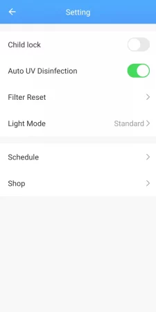 IT Smart Air Purifier S130 apps 3