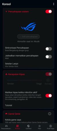 Review Gaming ASUS ROG Phone 5s 34 Armoury Crate ROG Phone 5s 3