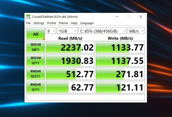 Review MSI GP66 Leopard 32 Crystaldiskmark
