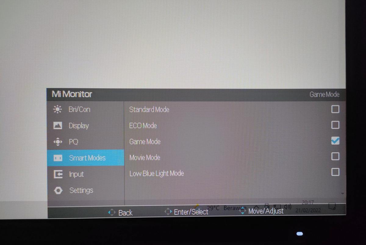 Mi Desktop Monitor 27 Inci modes