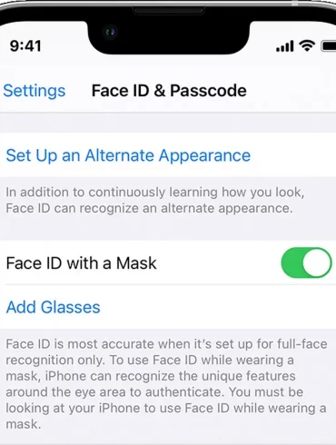 Face ID with mask 1 Face ID with mask 1