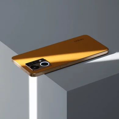 OPPO Reno7 Sunset Orange Kulit Fiberglass