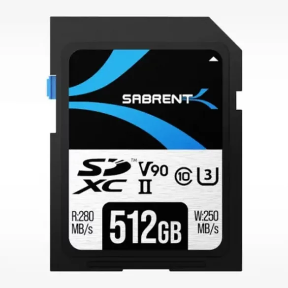 Sabrent Rocket V90 512GB UHS-II: Kartu Memori SD 512GB dengan Standar v90 Paling Murah 24 Sabrent Rocket V90 512GB UHS II