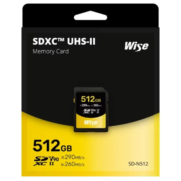 Wise 512GB v90 SDXC UHS II 1