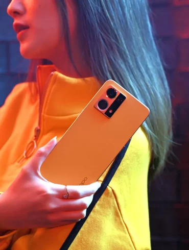 oppo reno7 sunset orange 1