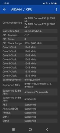 Review Samsung Galaxy A53 5G 50 AIDA 64 Galaxy A53 5G 2