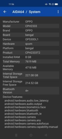 AIDA64 OPPO A96 1