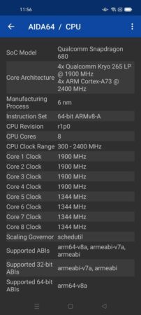 AIDA64 OPPO A96 2
