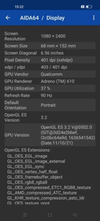 Review OPPO Reno7 42 AIDA64 OPPO Reno7 2