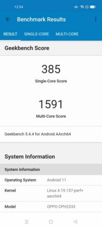 Review OPPO A96 45 Geekbench 5 OPPO A96