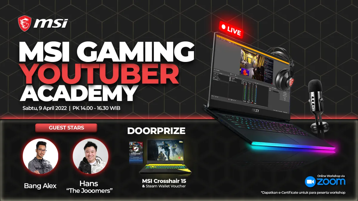 msi youtube gaming academy 2022