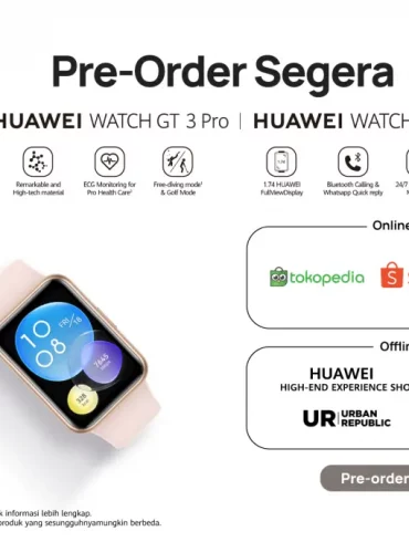 Huawei Watch Fit 2 dan GT3 Pro 1