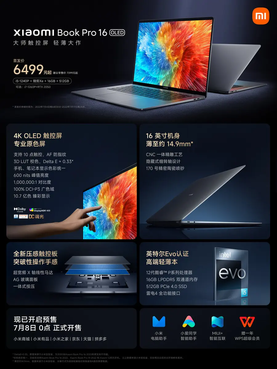 Xiaomi Book Pro 16 2022 1