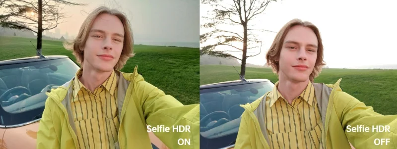 Selfie HDR Comparison