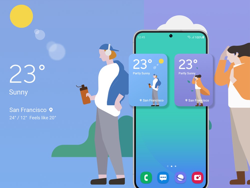 Samsung One UI 5.1 Weather Widget