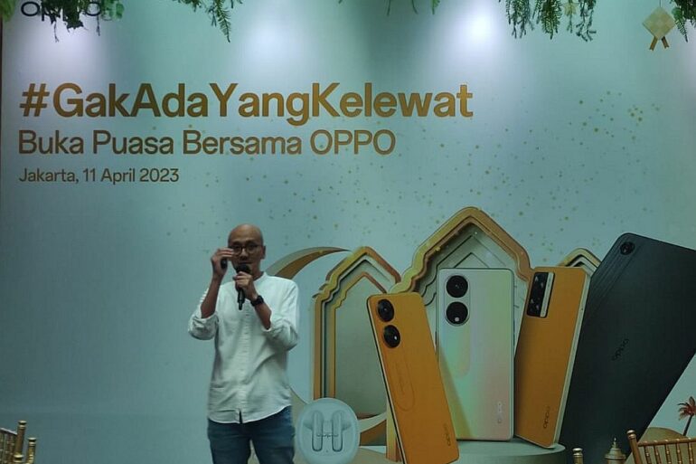 Promo Semarak Ramadan OPPO, Beli Reno8 5G Sunkissed Beige Berhadiah OPPO Band 40 OPPO GakAdaYangKelewat