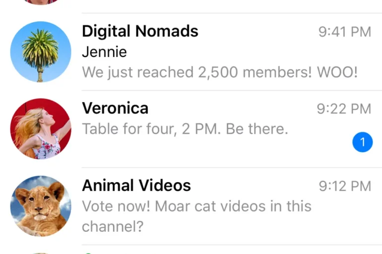 chat telegram