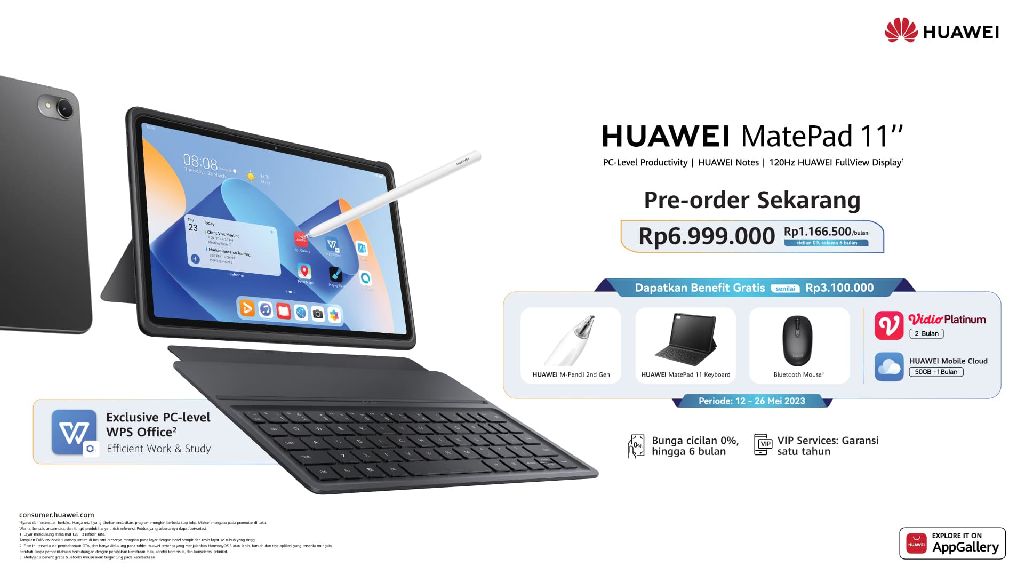 1. Promo Pre order HUAWEI MatePad 11 2023