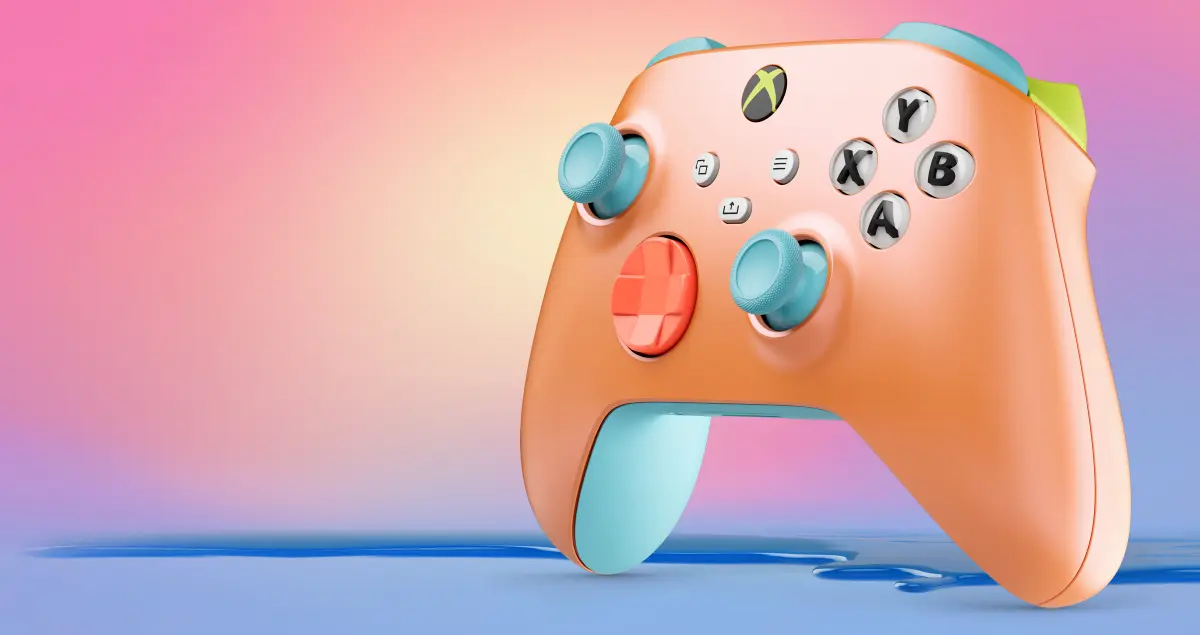 thumbnail image 2 of Microsoft Xbox Wireless Controller – Sunkissed Vibes OPI Special Edition, New 2 of 5