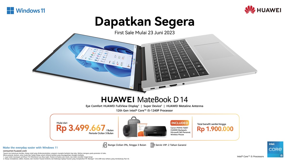 Huawei MateBook D 14 Intel Core 12th Gen 