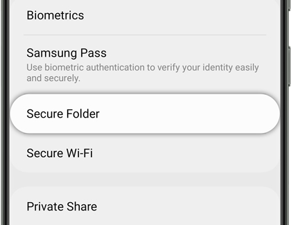 Secure Folder Samsung Galaxy S23