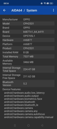 AIDA64 OPPO Reno10 5G 1
