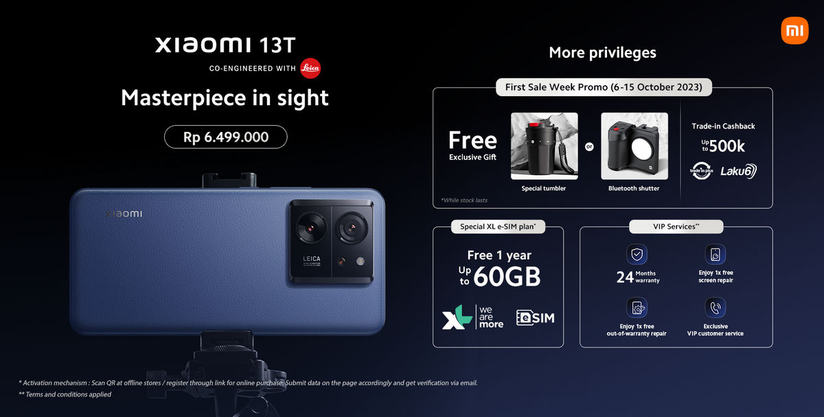 Xiaomi 13T Resmi Diluncurkan dengan Harga Rp 6.499.000