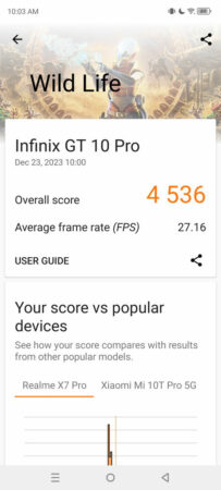Review Infinix GT 10 Pro 48 3DMark Infinix GT 10 Pro