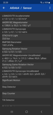 Review Samsung Galaxy S23 FE 45 AIDA64 Samsung Galaxy S23 FE 4