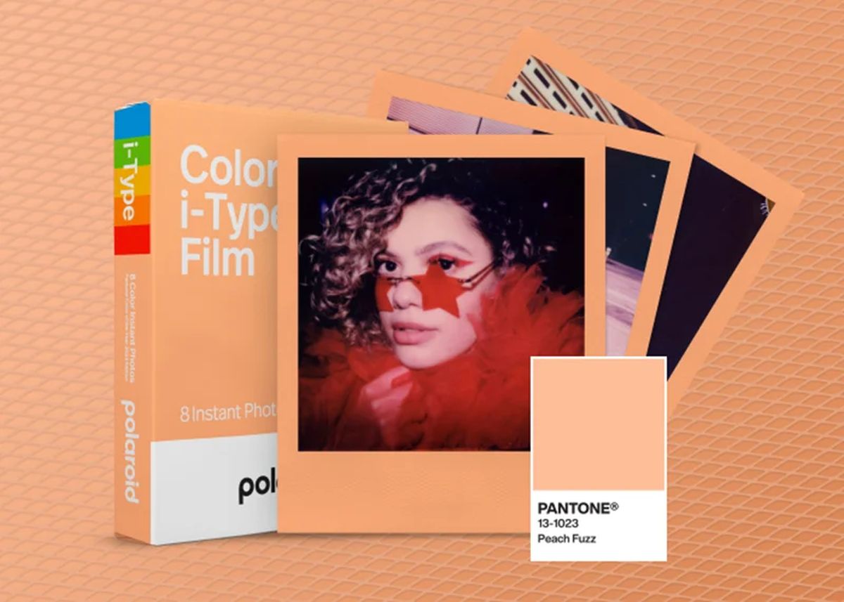 Polaroid Pantone Peach Fuzz Film Edition