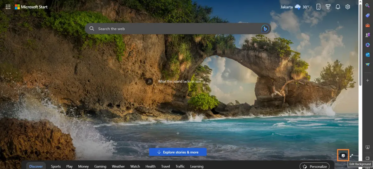 Cara Mudah Mengganti Gambar Latar Microsoft Edge