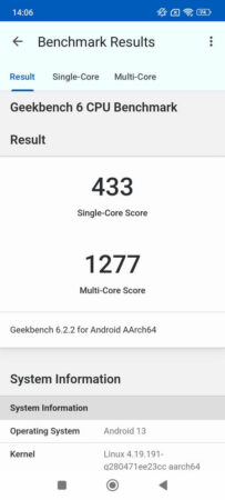 Geekbench Redmi 13C