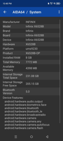 Review Infinix Hot 40i 39 AIDA64 Infinix Hot 40i 1