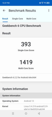 Review Infinix Hot 40i 44 Geekbench Infinix Hot 40i