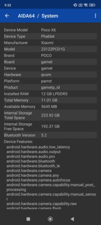 Review POCO X6 5G 38 AIDA64 POCO X6 5G 1