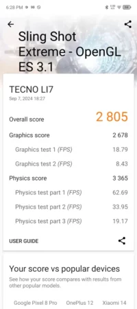 benchmark TECNO POVA 6 4