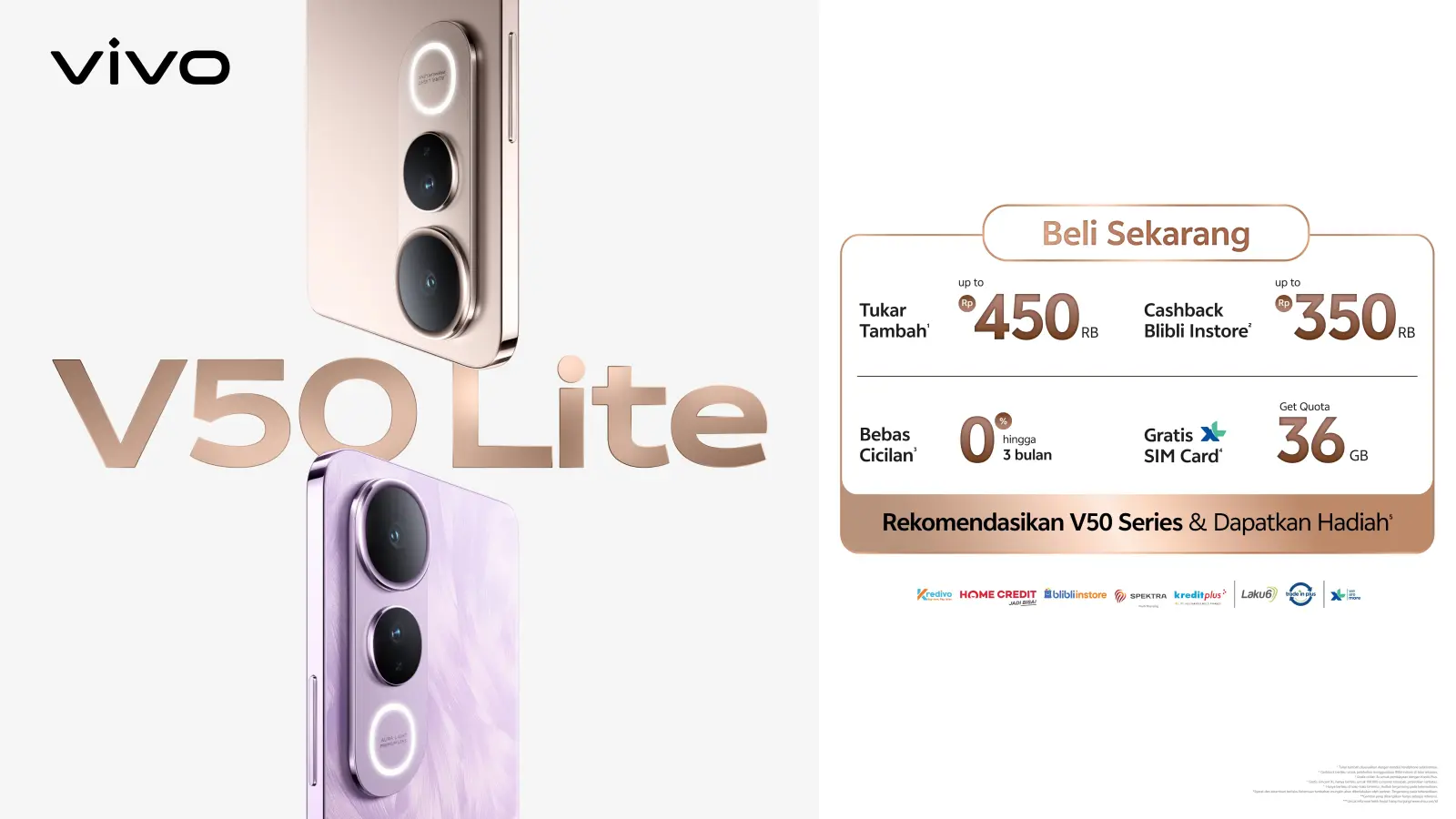 vivo V50 Lite Resmi Dijual di Indonesia, Harga Mulai 3,5 Jutaan Rupiah 21 Benefit Pembelian vivo V50 Lite