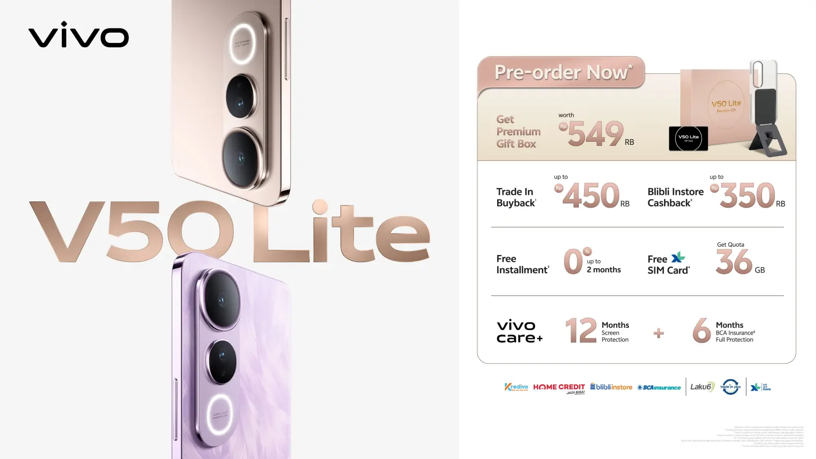 V50 Lite preorder bonus 2025