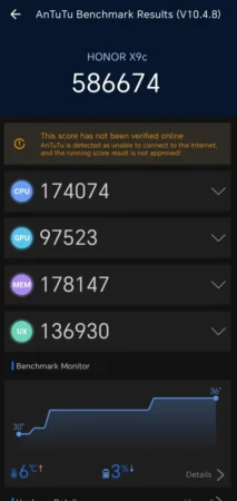 Review Honor X9C 5G 29 Honor X9C Benchmark