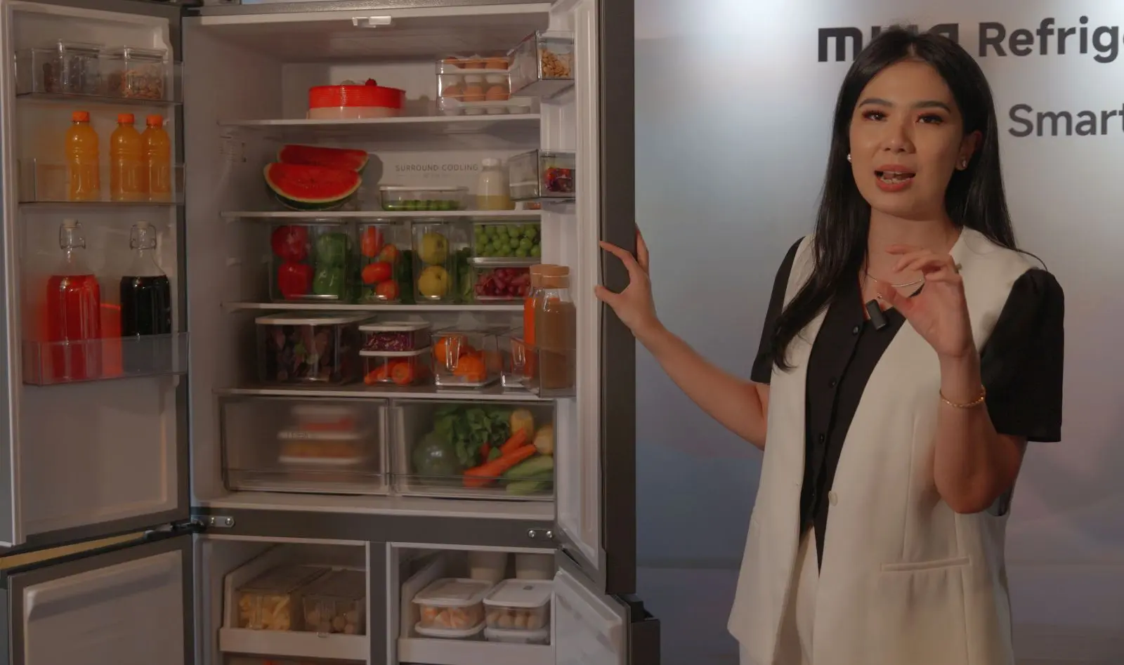 chef devina dan kulkas xiaomi cross door