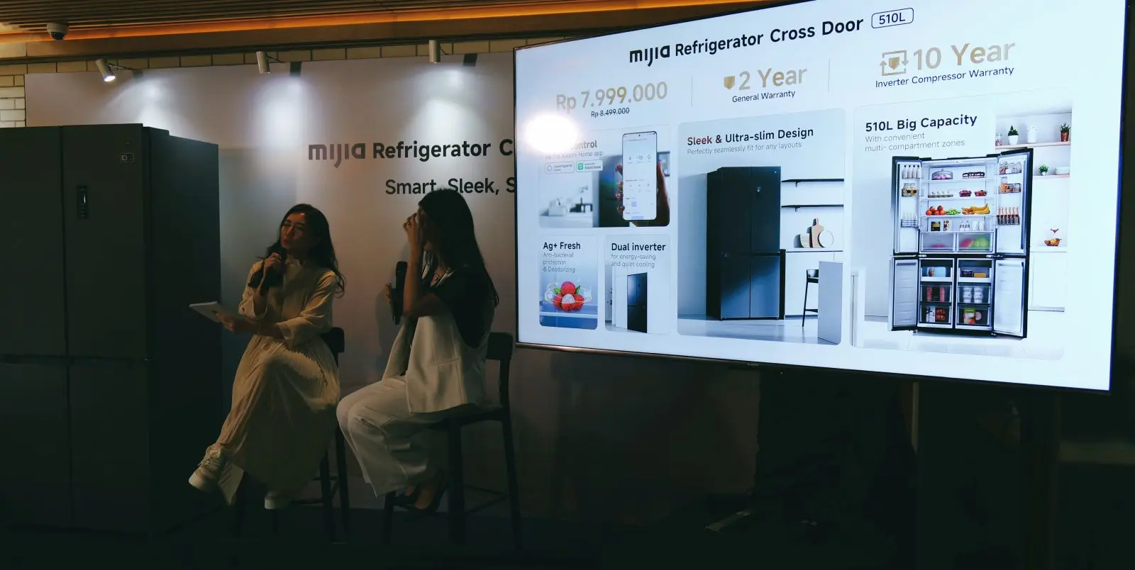 fitur kulkas xiaom mijia cross door 510L