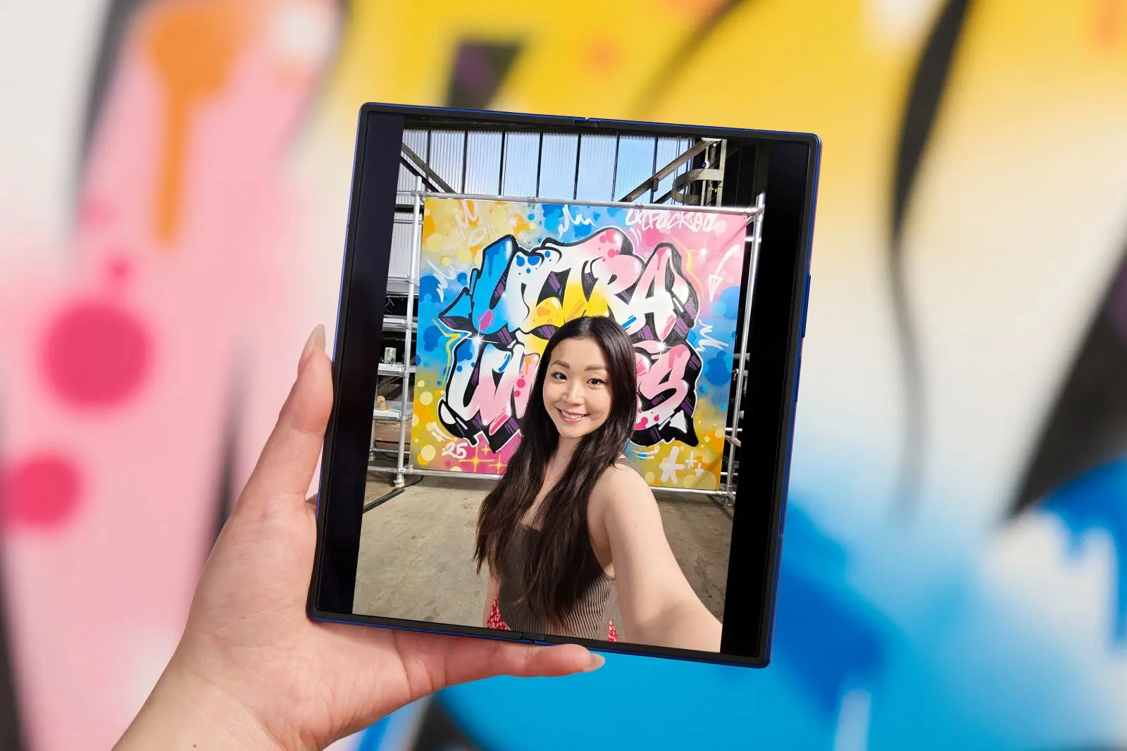 Samsung galaxy zfold7 blueshadow terbuka
