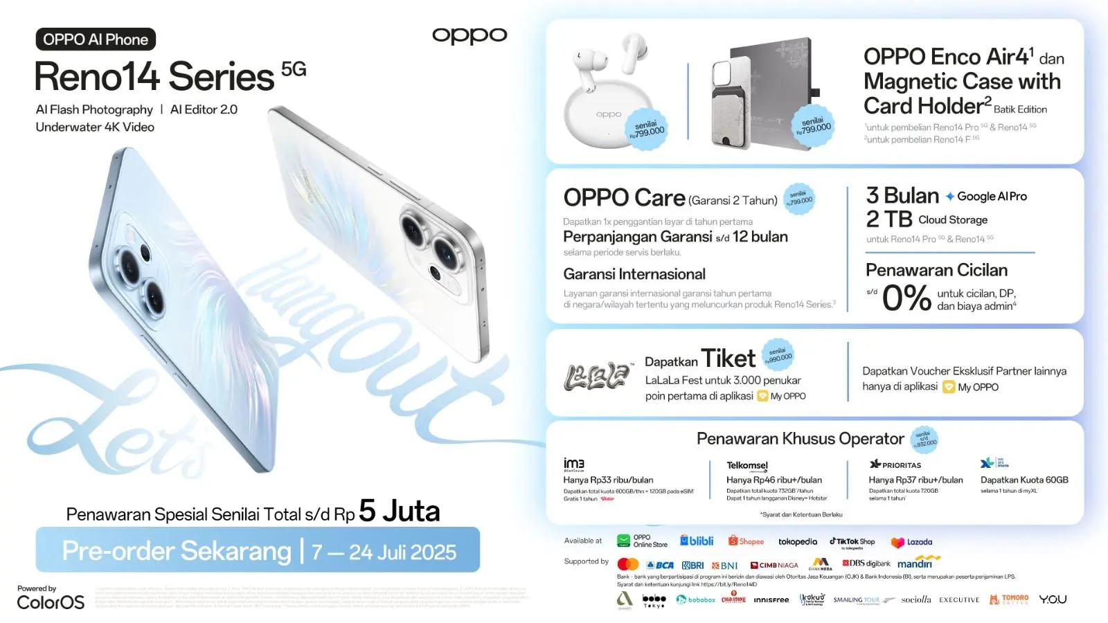 promo harga OPPO Reno14 Series 2025