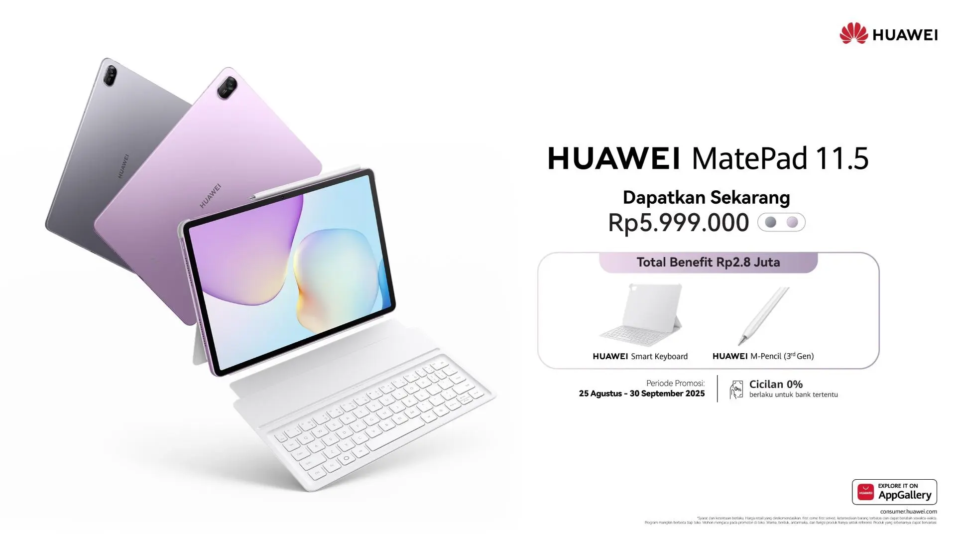 Inilah Kelebihan HUAWEI MatePad 11.5”, Tablet 5 Jutaan Rupiah Lengkap dengan Keyboard dan Stylus 23 harga huawei matepad 11.5 promo