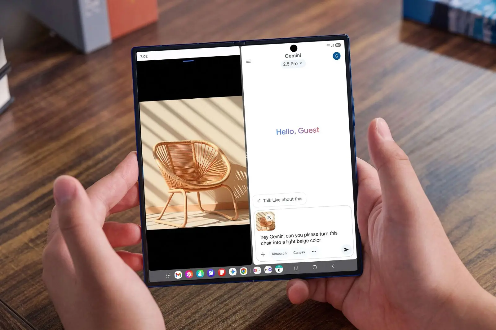 samsung fold 7 gemini live