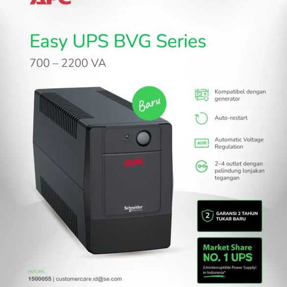 Schneider Electric Luncurkan APC Easy UPS BVG dengan Harga Mulai 700 Ribuan Rupiah 38 APC Easy UPS BVG Series