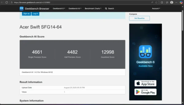 Acer Swift Go 14 AI OLED SFG14 14