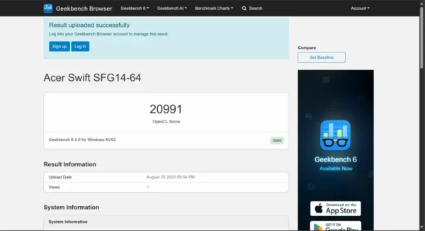 Acer Swift Go 14 AI OLED SFG14 16