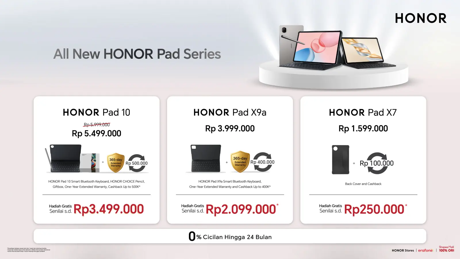 HONOR Pad Series Pre Order Promo september 2025